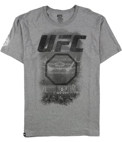 UFC Mens Octagon Overview Graphic T-Shirt gray 2XL