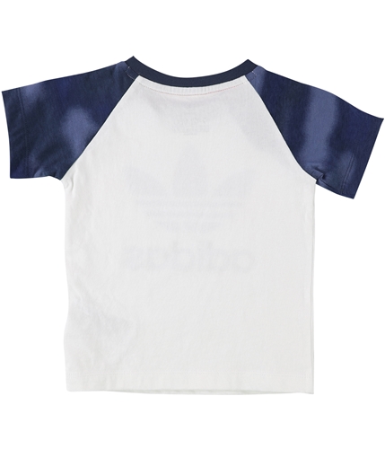 Adidas Boys Camo Print Graphic T-Shirt whitecrewblue 12M