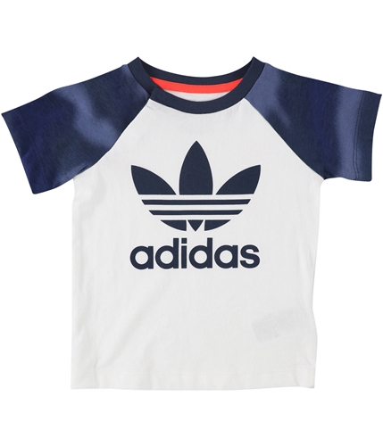 Adidas Boys Camo Print Graphic T-Shirt whitecrewblue 12M