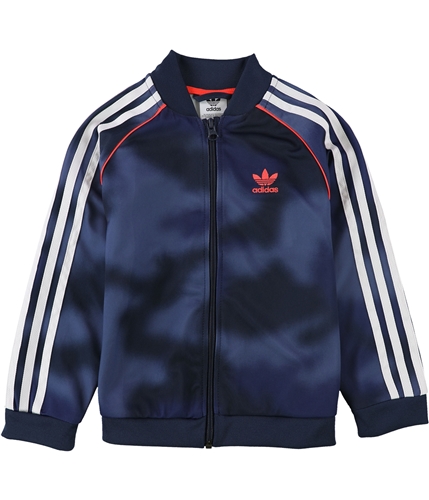 Adidas Boys Camo Track Jacket Sweatshirt crewblue M