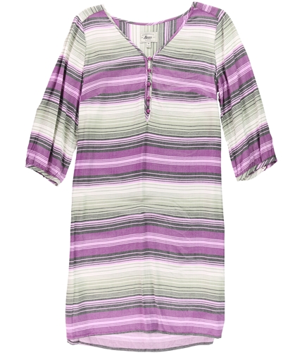 G.H. Bass & Co. Womens Striped Shirt Dress byx M