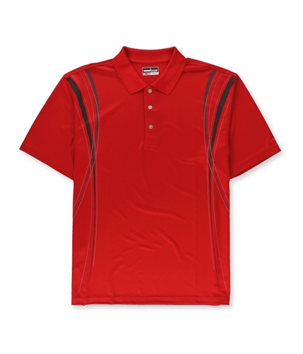 Grand Slam Mens Solid Rugby Polo Shirt chilipepper M