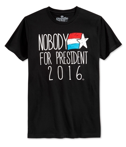 New World Mens No President Graphic T-Shirt black S