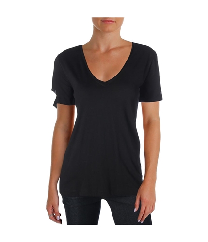 Helmut Lang Womens Slash Basic T-Shirt black L