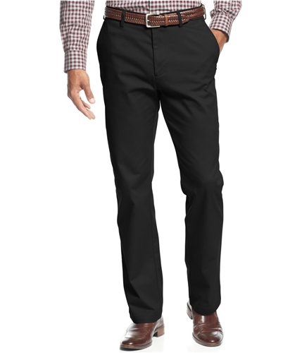 Haggar Mens Straight-Fit Flex Waist Casual Trouser Pants black 40x29