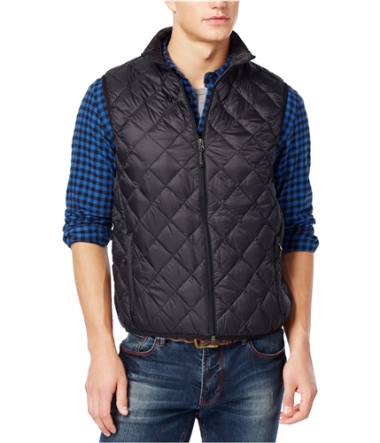 Hawke & Co. Mens Packable Quilted Vest black 2XLT