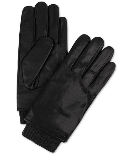 Calvin Klein Mens Ribbed Insert Gloves black M