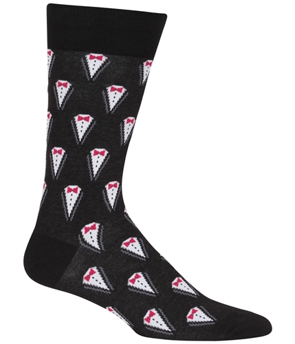Hot Sox Mens a Midweight Socks black One Size