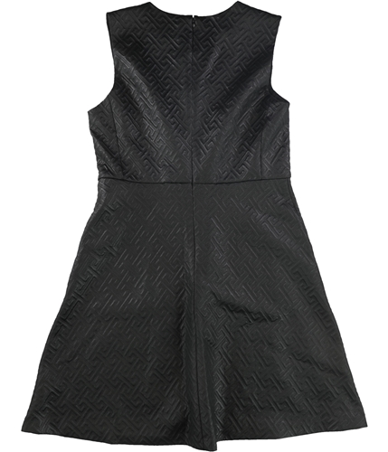 N Natori Womens Textured Sheath Dress black 8