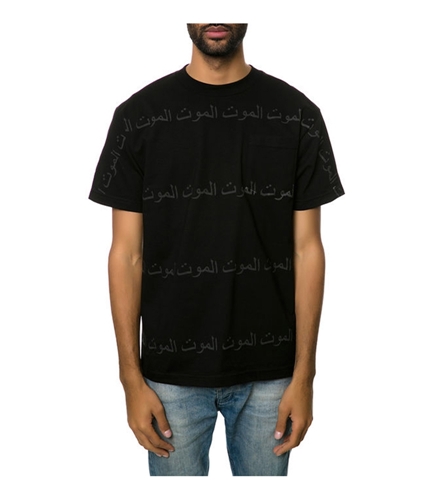 Mishka Mens The Death Strike Pocket Graphic T-Shirt black S