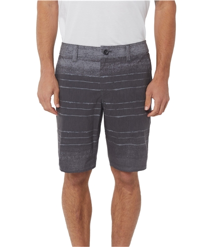 O'Neill Mens Tye Striper Hybrid Swim Bottom Board Shorts gray 32