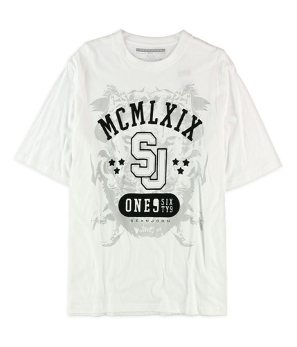 Sean John Mens Jim Brown Graphic T-Shirt bleachwhite 2XL