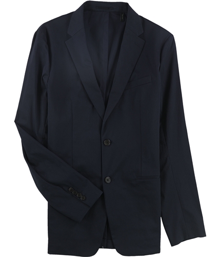 Theory Mens Solid Stretch Two Button Blazer Jacket navy 40