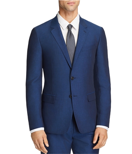 Theory Mens Tailored Linen Two Button Blazer Jacket royal 42