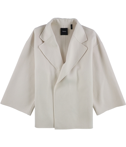 Theory Womens Open-Front Jacket buttercream M
