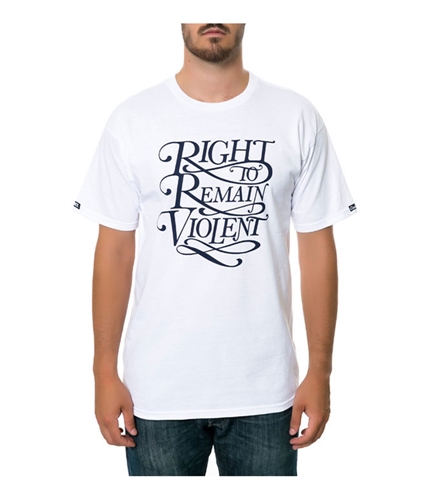 Crooks & Castles Mens The Violence Graphic T-Shirt white S