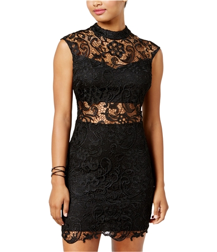Bee Darlin Womens Lace A-line Dress black 0