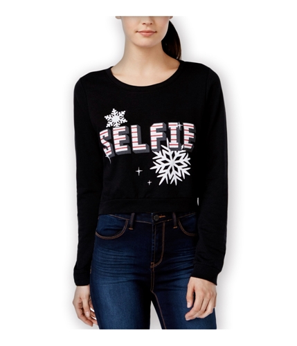 Pretty Rebellious Clothing Womens Xmas Selfie Sweatshirt black M