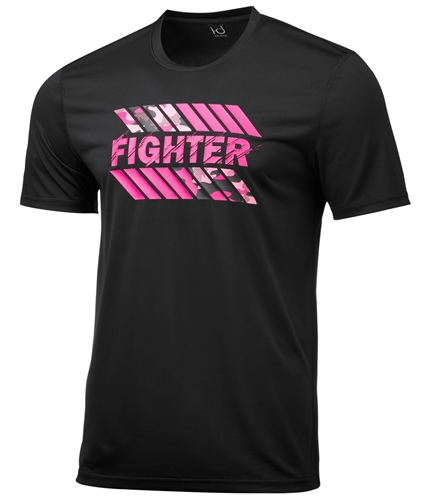 Ideology Mens Breast Cancer Awareness Fighter Graphic T-Shirt deepblack M