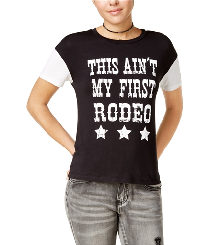 Rebellious One Womens Western Graphic T-Shirt black L