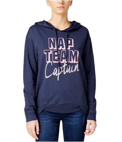 Rebellious One Womens Graphic Hoodie Sweatshirt navy S