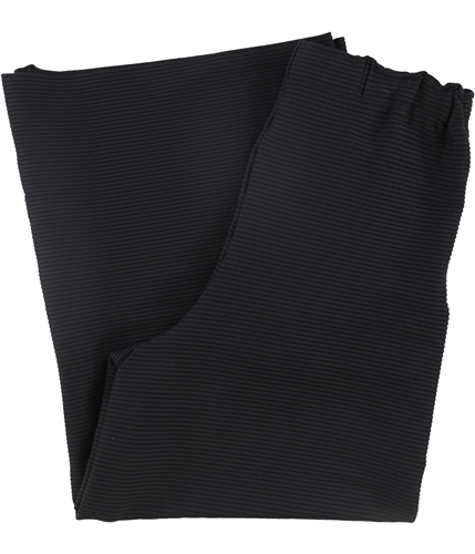 Issey Miyake Womens Ripple Casual Wide Leg Pants black 1x24