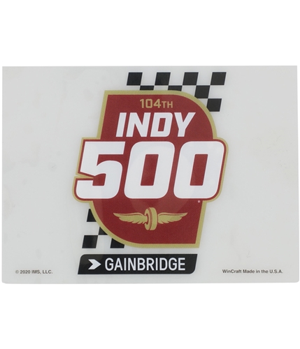 Indy 500 Unisex 104th Flag Decal Souvenir 104clear