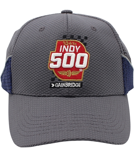 INDY 500 Mens Textured Baseball Cap gray One Size