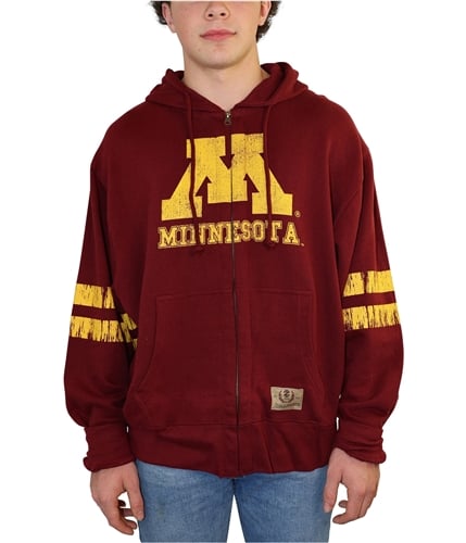 IZOD Mens Collegiate Full Zip Hooded Sweatshirt maroon M