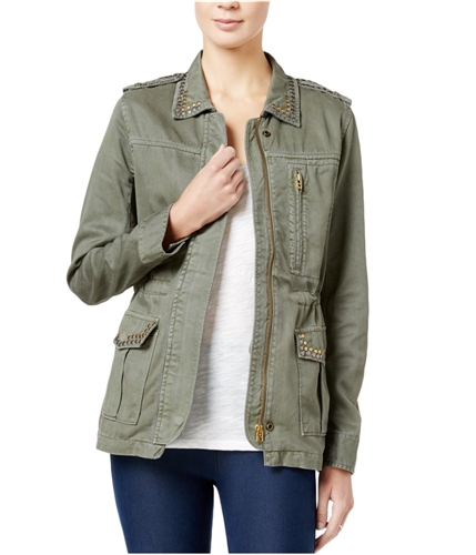 Sanctuary Clothing Womens Zip Fly Military Jacket military M