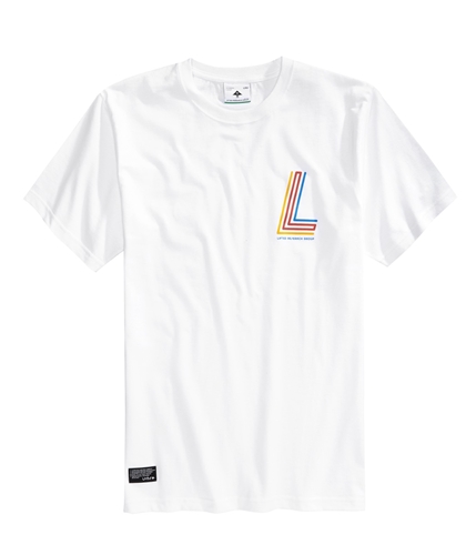 LRG Mens Three L's Graphic T-Shirt white L