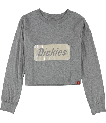 Dickies Womens Cropped Graphic T-Shirt gray M