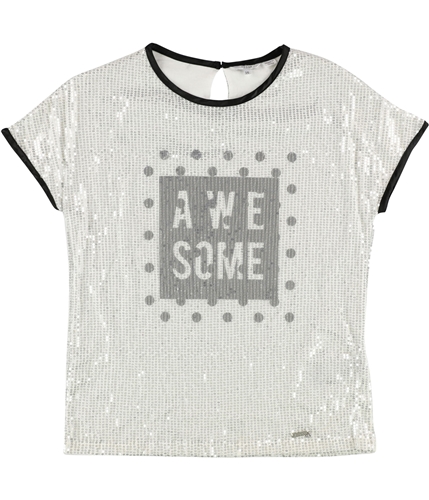 GUESS Womens A WE SOME Graphic T-Shirt white 16