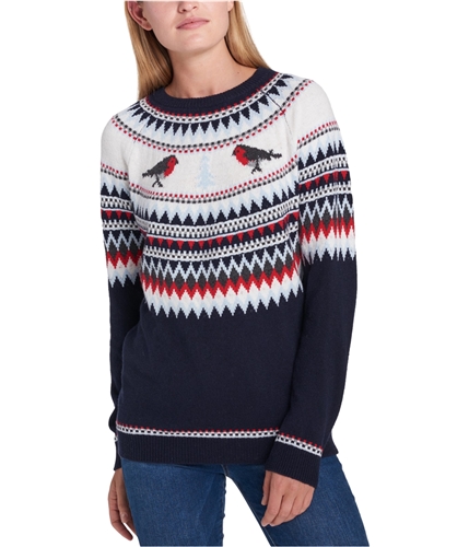 Tommy Hilfiger Womens Fair Isle Pullover Sweater szo XS