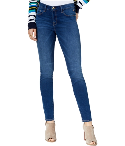 Tommy Hilfiger Womens Greenwich Embellished Skinny Fit Jeans bb1 8x31