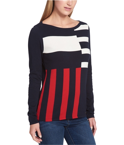 Tommy Hilfiger Womens Mixed Stripe Knit Sweater szo XS