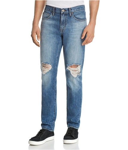 J Brand Mens Distressed Slim Fit Jeans blue 32x33