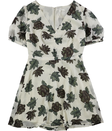 Avec Les Filles Womens Peony A-line Dress ivory M