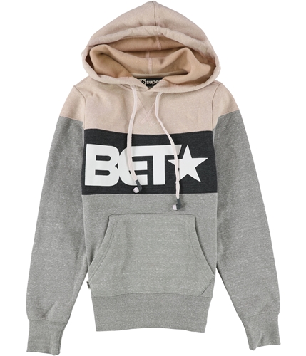 HoodieBuddie Womens Supersound BET Headphones Hoodie Sweatshirt graypink XS