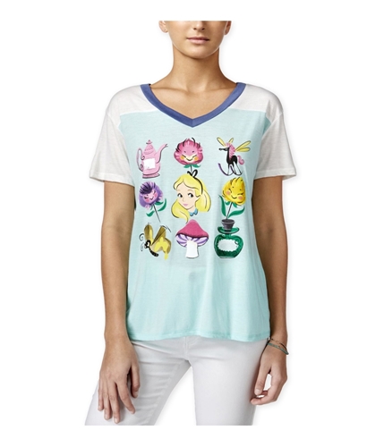 Disney Womens Alice In Wonderland Graphic T-Shirt mint S