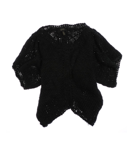 Jessica Simpson Womens A Hem Cotton Candy Knit Sweater black M