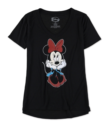 Disney Womens Minnie Graphic T-Shirt blk XS
