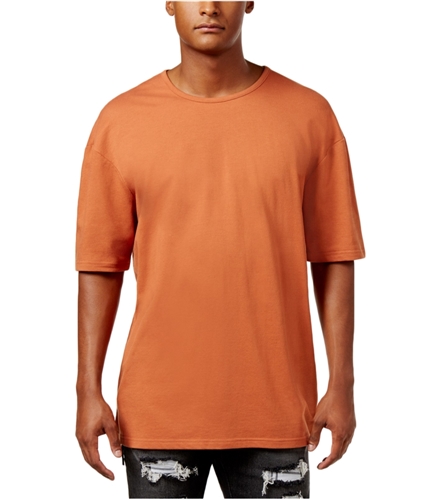 Jaywalker Mens Drop Shoulder Boxy Basic T-Shirt burntorange M