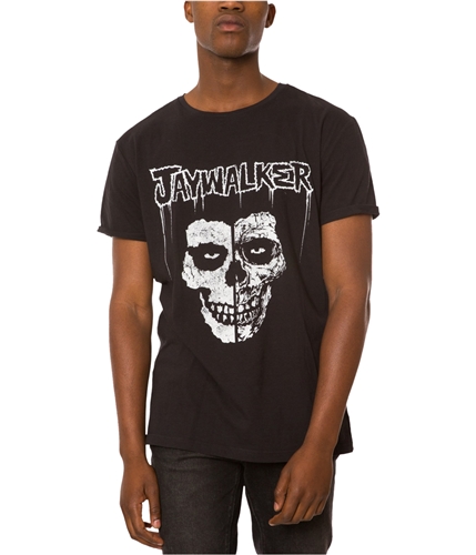 Jaywalker Mens Skull Logo Graphic T-Shirt vintageblack XS
