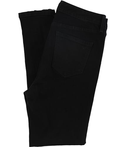 William Rast Womens Zipper Ankle Cropped Jeans black 29x27