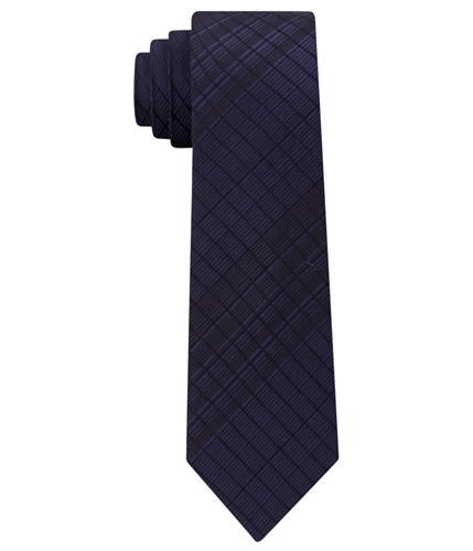 Calvin Klein Mens Plaid Self-tied Necktie 001 One Size