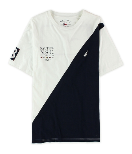 Nautica Mens NSC Sailing Club Graphic T-Shirt 1bw M