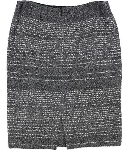 St. John Womens Glimmer Pencil Skirt medgray 4
