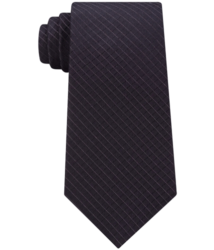 Calvin Klein Mens Bronzed Grid Self-tied Necktie 001 One Size
