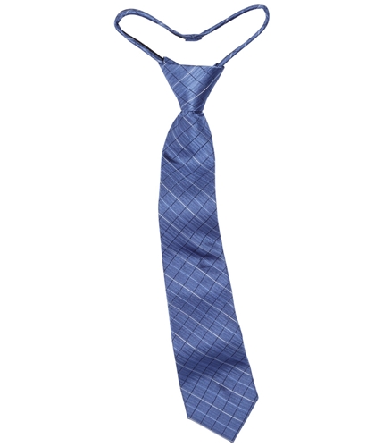 Calvin Klein Boys Silk Zipper Pre-tied Neck Tie blue One Size